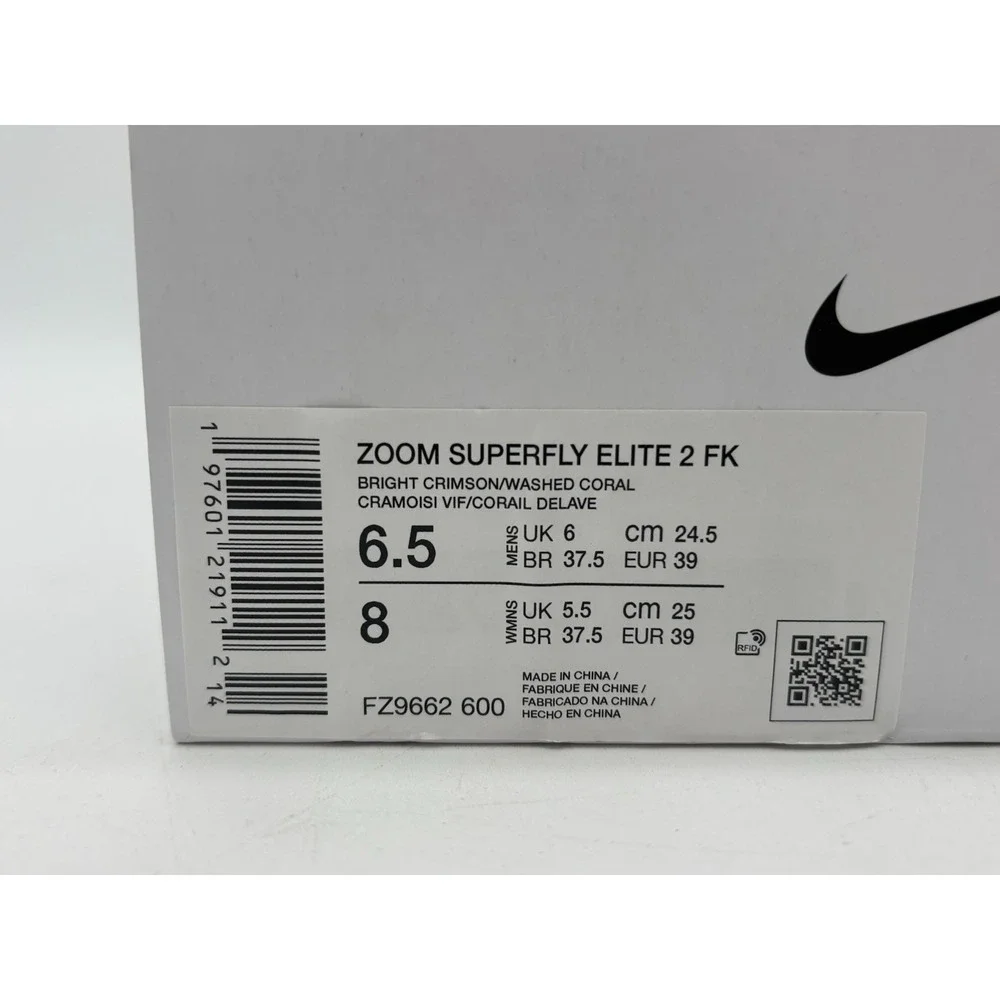 Mens Size 6.5 - Nike Zoom Superfly Elite 2 Bright FZ9662-600 No Box Lid